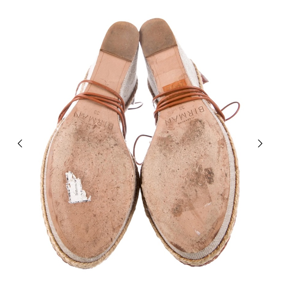 Alexandre Birman Python Leather Wedge Ankle Wrap … - image 4